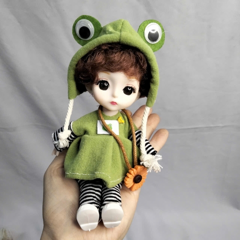 [Đủ mẫu] Búp Bê bjd 12 Khớp 15 cm - BJD 1/8 Mắt 3D Dolls (Tặng áo + giày ngẫu nhiên)