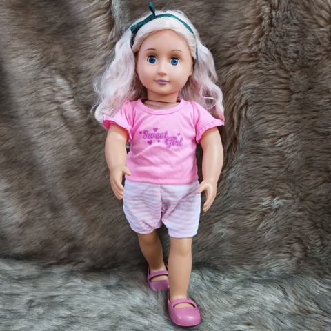 [HÀNG CAO CẤP TỒN KHO] Búp Bê Mỹ Cao cấp 46 cm 18 inch Mắt Chớp - Chính Hãng Our Generation  Doll