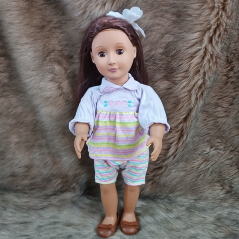 [HÀNG CAO CẤP TỒN KHO] Búp Bê Mỹ Cao cấp 46 cm 18 inch Mắt Chớp - Chính Hãng Our Generation  Doll