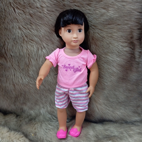 [HÀNG CAO CẤP TỒN KHO] Búp Bê Mỹ Cao cấp 46 cm 18 inch Mắt Chớp - Chính Hãng Our Generation  Doll