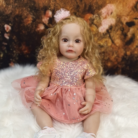 {Đủ Mẫu} Búp Bê 55 cm = 22 inch Thân Nhựa  Reborn Vinyl Doll