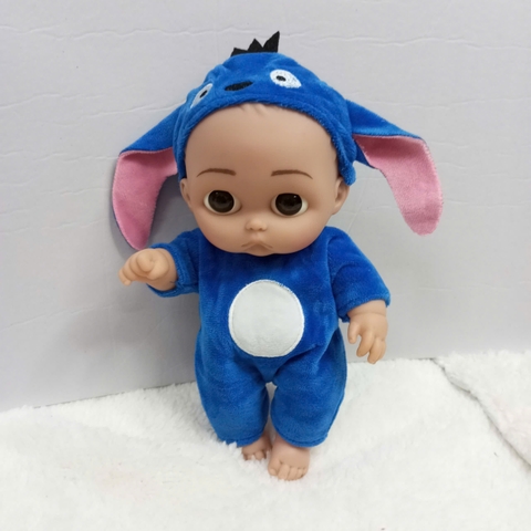 {Đủ Mẫu} Búp Bê Nhựa Cao Cấp Tái Sinh 21 cm 8 inch Mắt To 3D Reborn Vynil Baby Doll