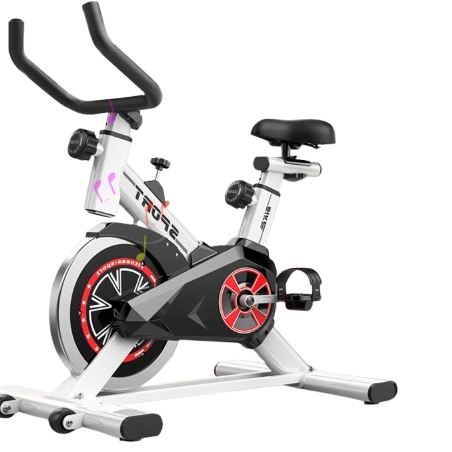 Xe Đạp Tập thể thao Đen Trắng tận nhà iD0 BIKE Cao Cấp, Touch Nhịp Tim combo phụ kiện thời trang đi kèm theo