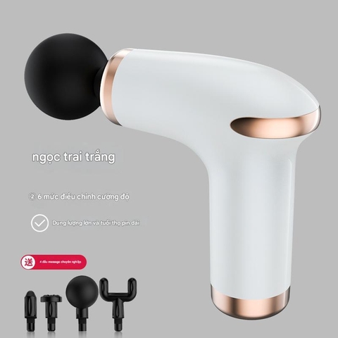 {Đủ Mẫu} Máy Massage Trị Liệu Gun Fascial Rung Tần Số Cao Di Động 4 Đầu Thư Giãn Cơ