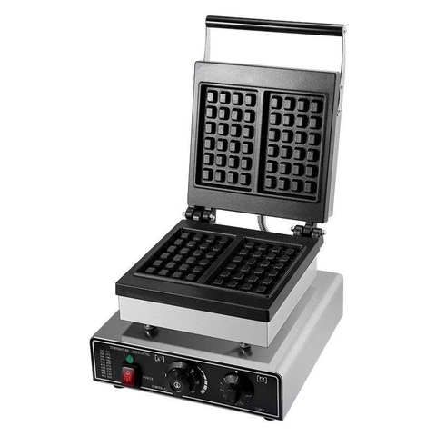 {Đủ mẫu}  Máy Làm Bánh Đường Phố Hình Vuông 410*305*240mm Waffles Maker Electric 1750W 220V Machine
