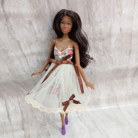 [Đủ mẫu] Búp Bê Barbie Siêu Mẫu 33cm Có Tóc – Phụ Kiện Trang Điểm Cho Bé Gái