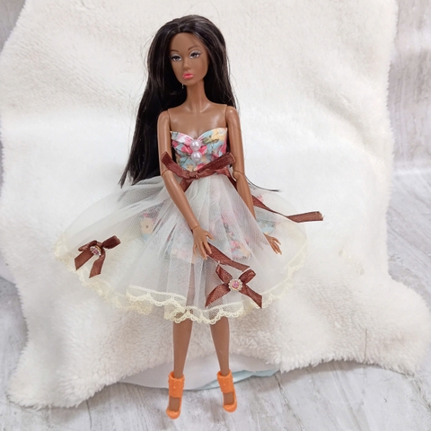 [Đủ mẫu] Búp Bê Barbie Siêu Mẫu 33cm Có Tóc – Phụ Kiện Trang Điểm Cho Bé Gái