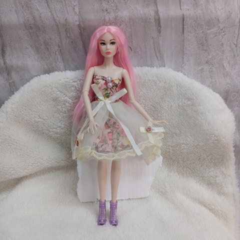 [Đủ mẫu] Búp Bê Barbie Siêu Mẫu 33cm Có Tóc – Phụ Kiện Trang Điểm Cho Bé Gái