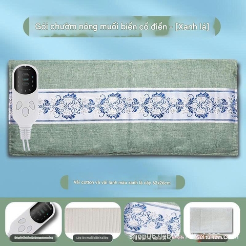 🌿 Gói Sưởi Ấm Điện Ngải Cứu Bằng Muối Biển – Túi Chườm Nóng Muối Thô Trị Liệu Toàn Thân