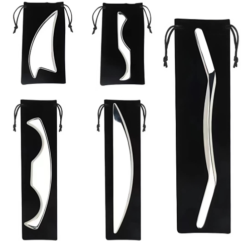 {Đủ Mẫu} Bộ Dụng Cụ  Chải Cơ IASTM Vật lý Trị Liệu & Thư Giãn Sâu Cho Cơ Bắp Bằng Thép Không Gỉ Đa Năng Massage Physiotherapy Physical Therapy Tool