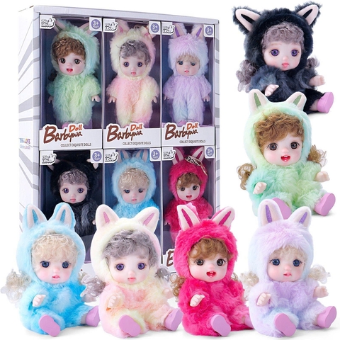 🧸 Búp Bê Nhựa Vinyl Dễ Thương 16 cm 6 inch Đồ Chơi Quà Tặng Sinh Nhật