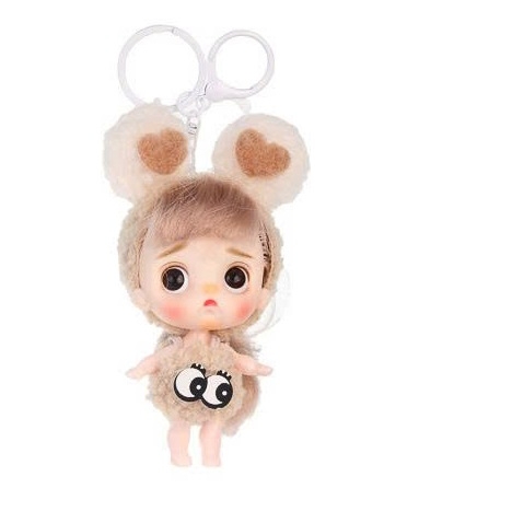 Búp Bê Em Bé Kawaii Mini OB 10 Cm = 3 Inch Kèm Trang Phục Động Vật Dễ Thương