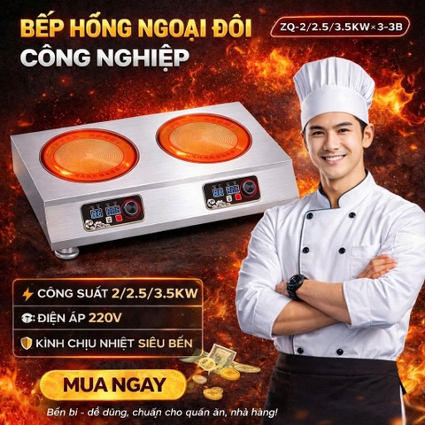 {Đủ Mẫu} Bếp Điện Từ và Hồng Ngoại Công Nghiệp Cho Nhà Hàng