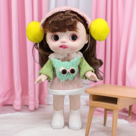 BÚP BÊ EM BÉ MŨM MĨM 23 CM 9 INCHES DOLL - THÂN NHỰA CAO CẤP