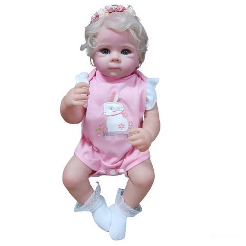 Búp Bê Thân Gòn + Thân Nhựa Mềm Mại 48 cm = 18 inch Reborn Silicon Vinyl Doll