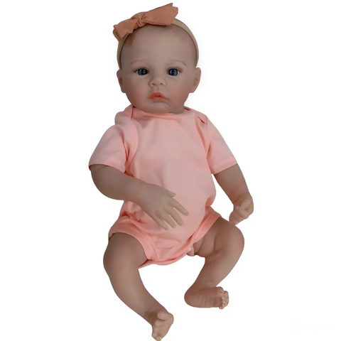 Búp Bê Thân Gòn + Thân Nhựa Mềm Mại 48 cm = 18 inch Reborn Silicon Vinyl Doll