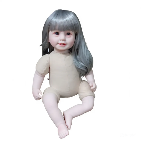 [Đủ mẫu] Búp Bê 55 cm = 22 inch Thân Gòn Mềm Mại  Reborn Silicon Vinyl Doll