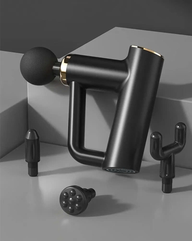 {Đủ Mẫu} Máy Massage Trị Liệu Gun Fascial Rung Tần Số Cao Di Động 4 Đầu Thư Giãn Cơ