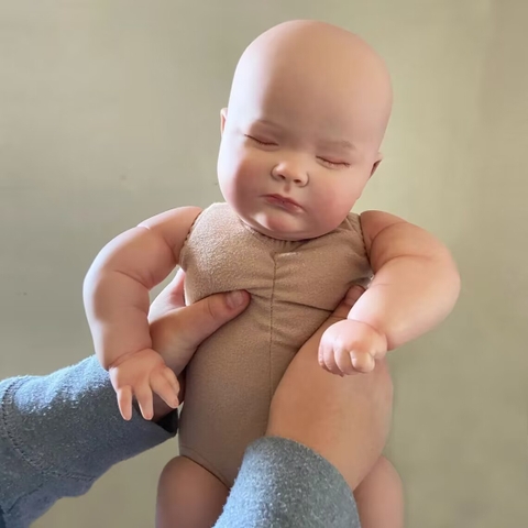 Búp Bê Thân Gòn + Thân Nhựa Mềm Mại 48 cm = 18 inch Reborn Silicon Vinyl Doll