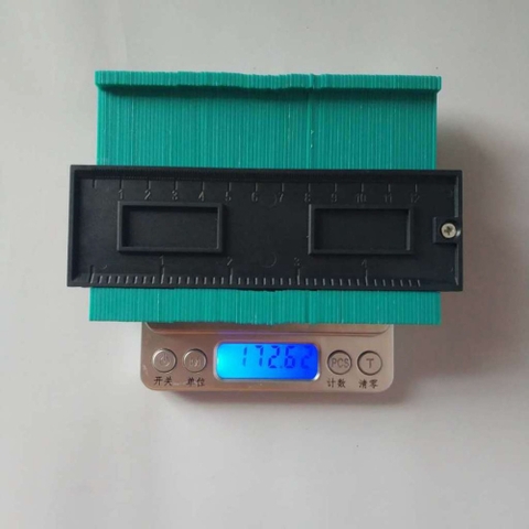 Thước Sao Chép Hình Dạng Đa Năng ABS 12 cm [5 inch] Thước Đo Lấy Góc Đường Viền Đa Năng PVN7861