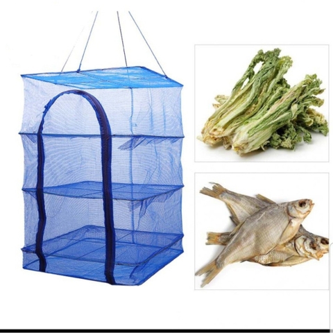 Lồng Lưới Phơi Khô Thực Phẩm Chống Côn Trùng Có Thể Gấp Gọn