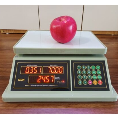 Cân Điện Tử Tính Tiền QUA 832 Chống Nước 100% 30kg/5 gram Loại Cao Cấp PVN8000