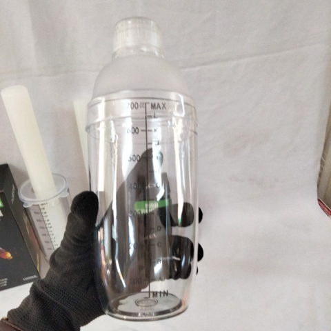 {Đủ Mẫu} Bình Lắc,  Ly Đong Nhựa Trong Suốt Dùng Trong Pha Chế Có Vạch Số