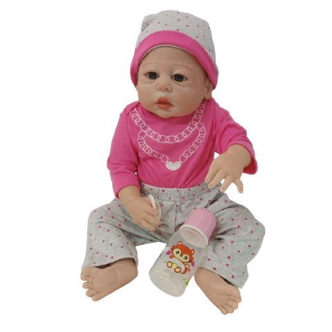 {Đủ Mẫu} Búp Bê Tiền Sản Thân Nhựa 55 cm 22 inch NPK Full Silicone Body Reborn Doll