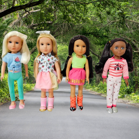 [Đủ mẫu] Búp Bê Mỹ Thời Trang Cô Gái Long Lanh Glitter Girls 35cm 14 inch 3+  Fashion Battat Doll