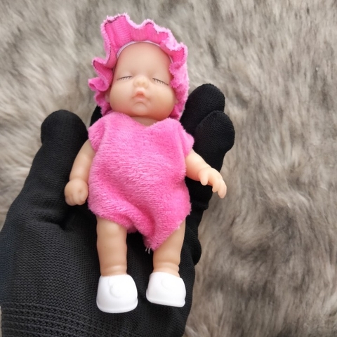 {Hàng Cao Cấp} Búp Bê Ngủ Em Bé Đang Ngủ full silicon 12 cm 5 inch Sleeping Dolls ( kèm giày ngẫu nhiên)
