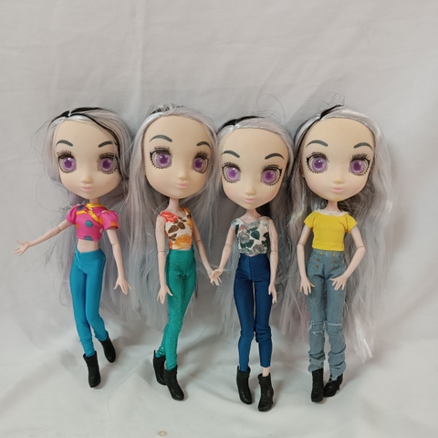 Búp Bê Nhật Bản Đầu To Có kKớp Mắt Gắn 3D Shibajuku Girls 33 cm 13 Inch Doll