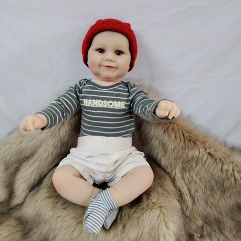 [Đủ mẫu] Búp Bê  Thân Gòn  Mềm Mại 60 cm = 24 inch Reborn Silicon Vinyl Doll