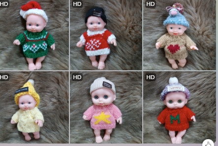 [Đủ mẫu] Búp Bê Nhựa mềm 12 cm 5 inch Vinyl reborn Baby Doll