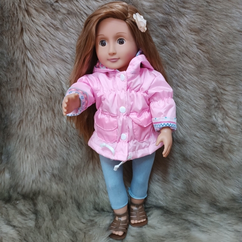 [HÀNG CAO CẤP TỒN KHO] Búp Bê Mỹ Cao cấp 46 cm 18 inch Mắt Chớp - Chính Hãng Our Generation  Doll