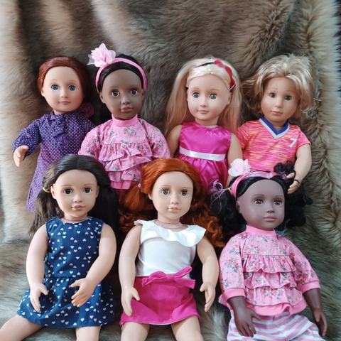 [HÀNG CAO CẤP TỒN KHO] Búp Bê Mỹ Cao cấp 46 cm 18 inch Mắt Chớp - Chính Hãng Our Generation  Doll