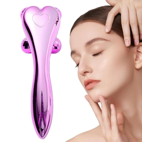 {Đủ Mẫu} Dụng cụ làm đẹp Cây Lăn Massage Mặt Và Body 3D Hàn Quốc xoa bóp Nâng Cơ Mặt chữ V Cầm Tay