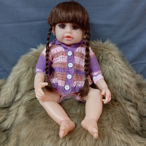 {Đủ Mẫu} Búp Bê 55 cm = 22 inch Thân Nhựa  Reborn Vinyl Doll