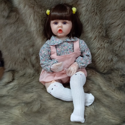 [Đủ mẫu] Búp Bê  Thân Gòn  Mềm Mại 60 cm = 24 inch Reborn Silicon Vinyl Doll