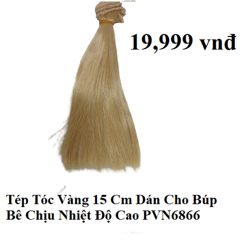 {Đủ Màu} Tép Tóc Giả 5 cm, 15 cm, 25 cm Dán Cho Búp Bê Chịu Nhiệt Độ Cao