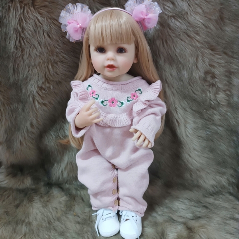 {Đủ Mẫu} Búp Bê 55 cm = 22 inch Thân Nhựa  Reborn Vinyl Doll