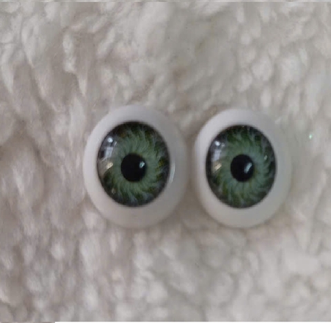 Hộp 100 pcs Phụ Kiện Mắt 3D 12 mm Nhựa Cho Búp Bê 12 cm 5 Inch Doll Động Vật Dành Cho Đồ Chơi, Làm Thủ Công