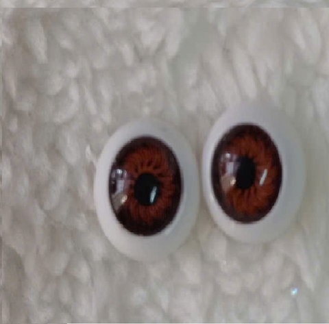 Hộp 100 pcs Phụ Kiện Mắt 3D 12 mm Nhựa Cho Búp Bê 12 cm 5 Inch Doll Động Vật Dành Cho Đồ Chơi, Làm Thủ Công