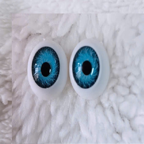 Hộp 100 pcs Phụ Kiện Mắt 3D 12 mm Nhựa Cho Búp Bê 12 cm 5 Inch Doll Động Vật Dành Cho Đồ Chơi, Làm Thủ Công
