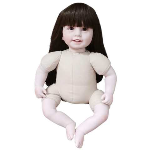 [Đủ mẫu] Búp Bê 55 cm = 22 inch Thân Gòn Mềm Mại  Reborn Silicon Vinyl Doll
