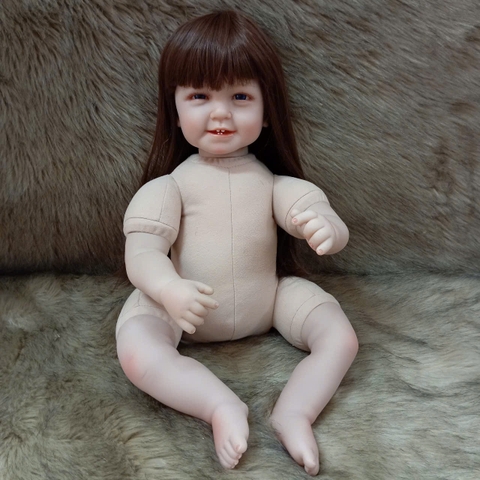 [Đủ mẫu] Búp Bê 55 cm = 22 inch Thân Gòn Mềm Mại  Reborn Silicon Vinyl Doll