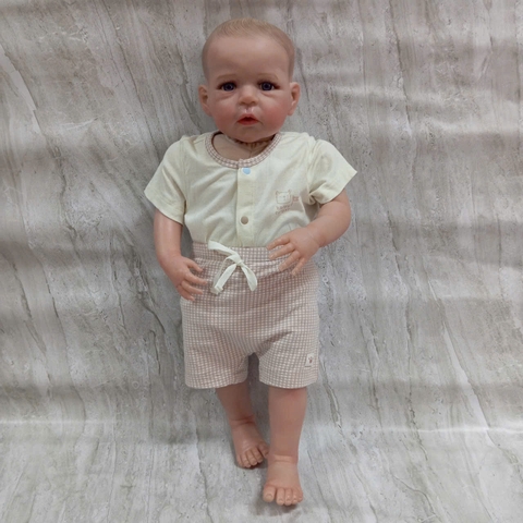 [Đủ mẫu] Búp Bê  Thân Gòn  Mềm Mại 60 cm = 24 inch Reborn Silicon Vinyl Doll