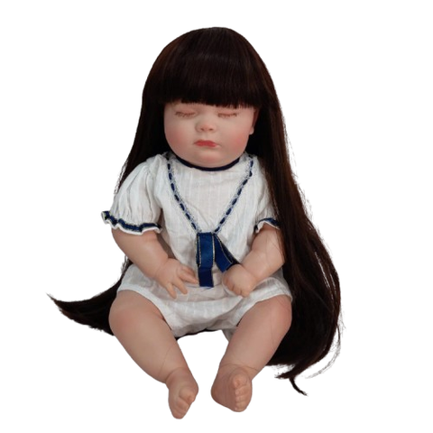 Búp Bê Thân Gòn + Thân Nhựa Mềm Mại 48 cm = 18 inch Reborn Silicon Vinyl Doll