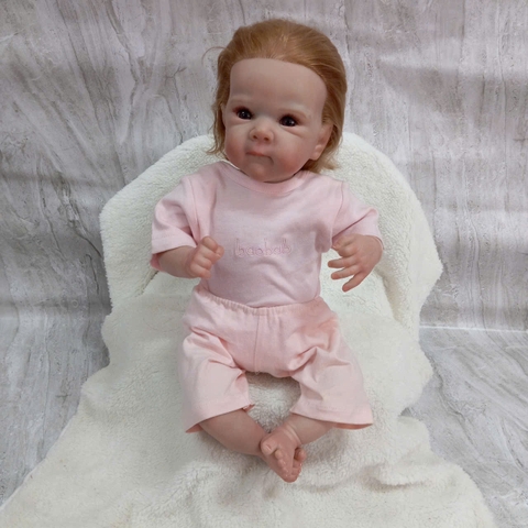 Búp Bê Thân Gòn + Thân Nhựa Mềm Mại 48 cm = 18 inch Reborn Silicon Vinyl Doll