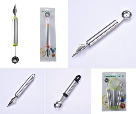 {Đủ Mẫu) Dụng Cụ Cắt Tỉa Hoa Quả Múc Trái Đa Năng Dao Gọt Tỉa Hoa Quả Thông Minh
