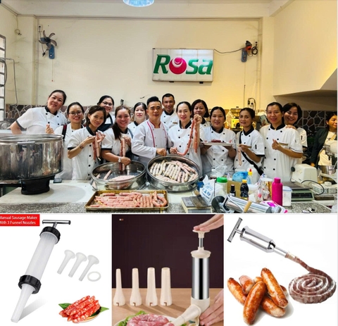 {Đủ mẫu} Bộ Dụng Cụ Ống Nhồi Xúc Xích, Lạp Xưởng, Dồi, Tạo Viên Thiết kế tiện dụng